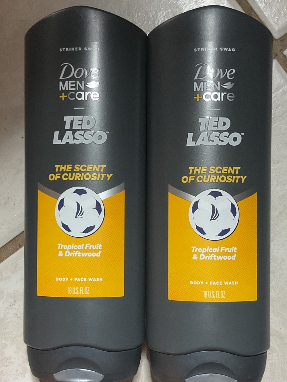 Dove Men+Care Ted Lasso Tropical Fruit & Driftwood Body + Face Wash - Gray